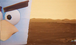 angry birds space red planet vignette head