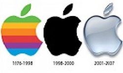 apple logo evolution vignette