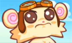 flying hamster vignette icone head
