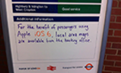 ios 6 apple plans maps humour metro londres vignette head