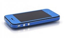 slickwraps vivd blue glow sticker pour iphone illume smartphone 5