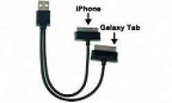 Y cable de rechargement apple samsung usbfever vignette