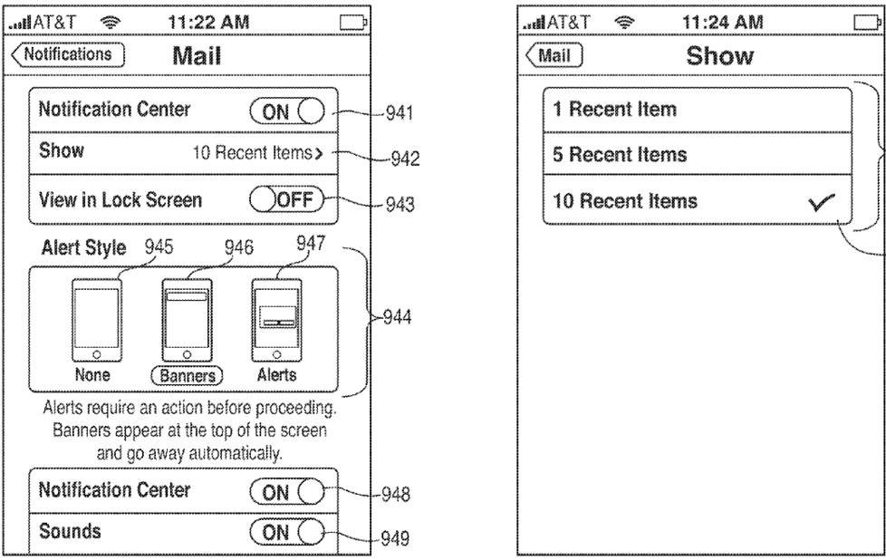 Apple-patent-iOS-Notification-Center-drawing-010