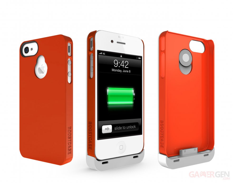 iphone-4-4S-accessoire-batterie-supplémentaire-boostcase-hybrid-rouge