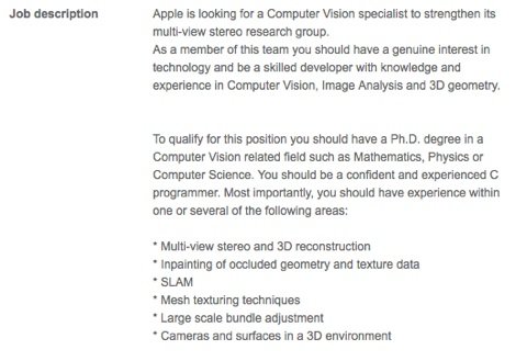 offre-d-emploi-apple-infographiste-3D-technologie-stereo-multi-view