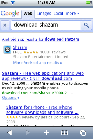 ShazamGoogle